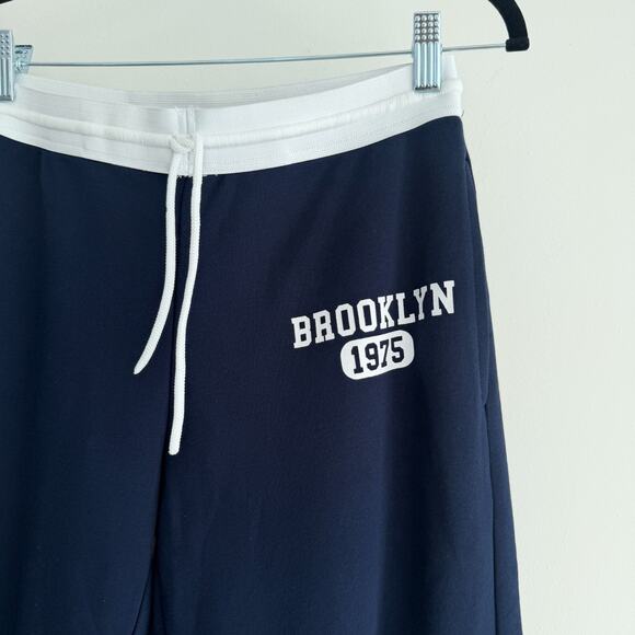 Edikted Brookie Sweatpants Womens Small Navy Brooklyn Straight Leg Low Rise NWT - Picture 6 of 12
